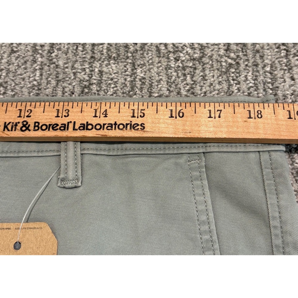 Levis XX Chino Pants Mens 36x30* Olive Green Standard Taper Stretch 85226-0094 - Picture 8 of 10
